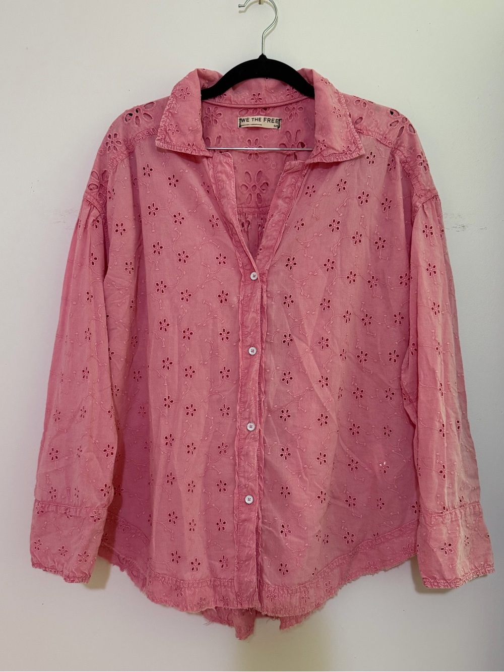 FREE PEOPLE Mae eyelet top size S - Picture 2 of 3